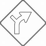 Signs Coloring Pages Road Outline Traffic Right Turn Alignment Safety Clipart Horizontal Cliparts Clip Combination Intersection Teach Parents Library Etc sketch template