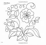 Embroidery Jacobean sketch template