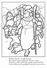 Moises Pueblo Israel Moisés Cruzando Biblicos Catequesis Cristo Sentido Fuente sketch template