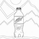 Bottle Coloring Water Cola Coca Pages Dew Mountain Color Drawing Getcolorings Getdrawings Printable Print sketch template