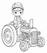 Precious Agricultor Tractor Profesiones Agrónomo Colouring Tiernitos Vacas Printable Pinto Coloringbook4kids sketch template