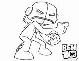 Ben Echo Coloring Pages Alien Force Printable Kids sketch template
