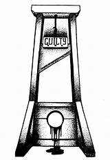 Guillotine Drawing Drawings Paintingvalley sketch template