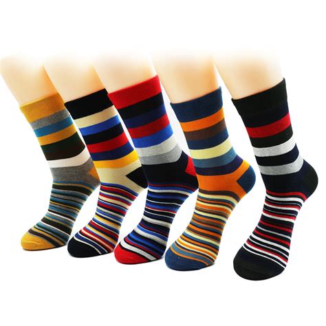 buy men s color stripes socks the latest design