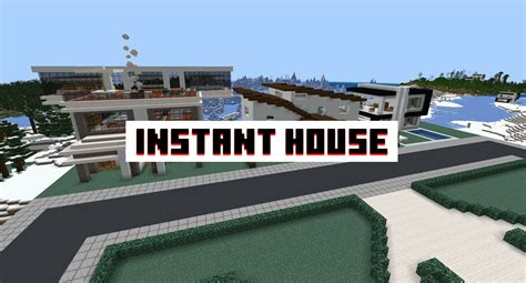 minecraft pe instant house mod beautiful structures