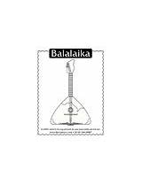 Balalaika sketch template