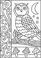 Coloring Dover Pages Book Owl Publications Books Adults Owls Welcome Doverpublications Adult Printable Zb Samples Colouring Uil Kleurplaat Dahlen Noelle sketch template