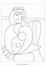 Picasso Coloring Pages Pablo Printable Color Getcolorings Getdrawings sketch template