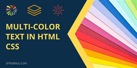 create multiple color text  html css