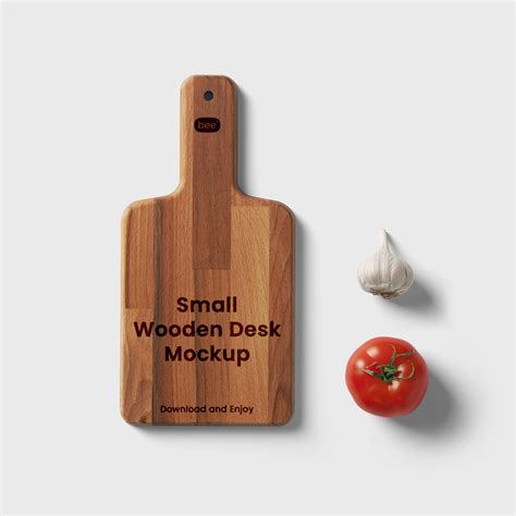 small wooden desk  mockup  mockup world