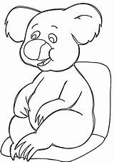 Koala Coloring Pages Happy Koalas Printable Kids Bear Supercoloring Categories Colorings Animal sketch template