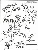 Red Coloring Drugs Pages Say Anti Week Ribbon Drug Color Just Printable Sheets Recovery Smoking Drawing Kids Clipart Activities Colouring sketch template