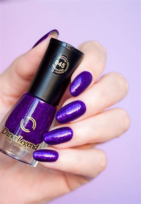 purple glitter nails feat dance legend purple glitter rain purple