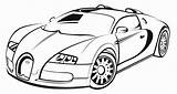 Bugatti Raceauto sketch template
