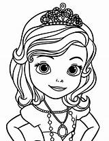 Sofia Coloring Princess First Netart sketch template