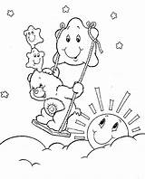 Coloring Pages Care Bear Bears Funshine Cheer Book Library Clipart Popular Coloringhome sketch template