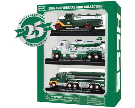 hess releases  anniversary mini toy truck collection   shipping  batteries