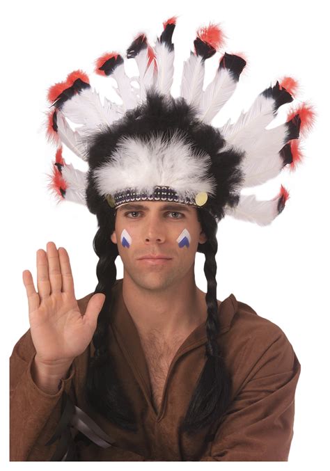 feathered american indian headdress