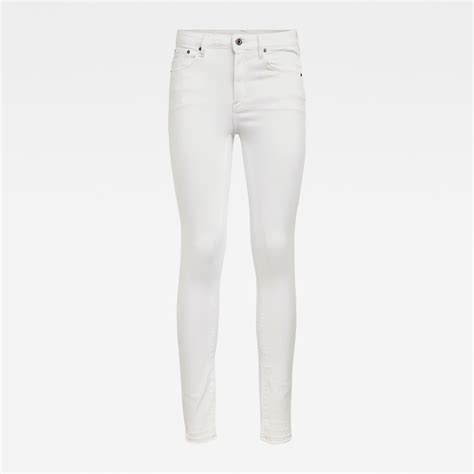 3301 high skinny ripped edge ankle jeans white g star raw®