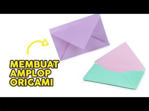 membuat amplop origami  bagi uang lebaran mudah tutorial