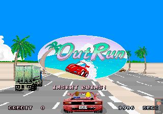 outrun screenshots  arcade mobygames
