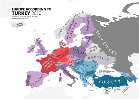 these hilariously rude maps show europe according to