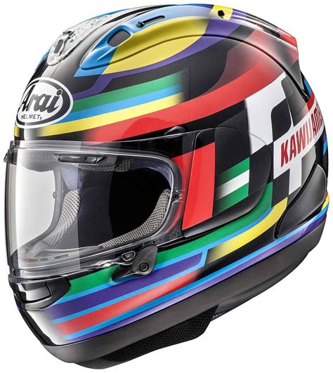 racing helmets garage arai rx  rx  kawi jamele