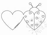Valentine Cards Ladybug Coloring Valentines Eu Card Pages Kids Coloringpage Reddit Email Twitter Printables αποθηκεύτηκε από sketch template