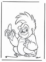 Tarzan Kleurplaat Coloriage Terk Aapje Banane Kleurplaten Singes Singe Banaan Eet Coloriages Dessin Afrique Ausmalbilder Colorier Banda Desenhada Publicité Idées sketch template