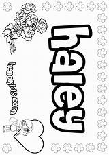Haley Coloring Pages Name Color First Hellokids Online Names Print Coloringhome sketch template
