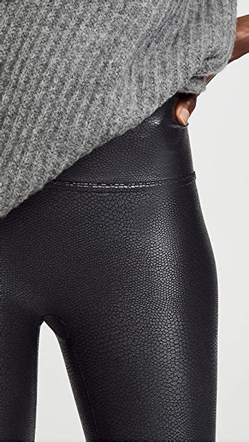 spanx faux leather pebbled leggings shopbop
