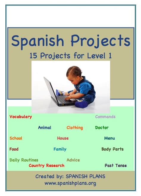 15 Great Projects For Spanish 1 Class Spanish Projects Teaching