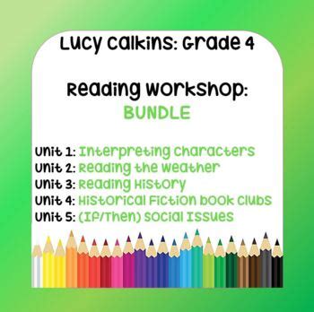 lucy calkins lesson plans  grade reading bundle  units tpt