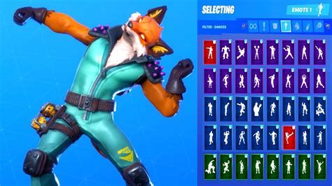 new fortnite fennix skin showcase with all dances and emotes season 10 outfit youtube