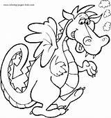 Dragon Coloring Pages Color Fantasy Medieval Kids Dragons Printable Para Colorear Princess Imagenes Sheets Book sketch template