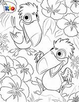 Rio Coloring Pages Kids Color Toucan Library Teach Pencils Child Colors Many Name Use Flower sketch template