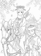 Coloring Imperial Emperor sketch template