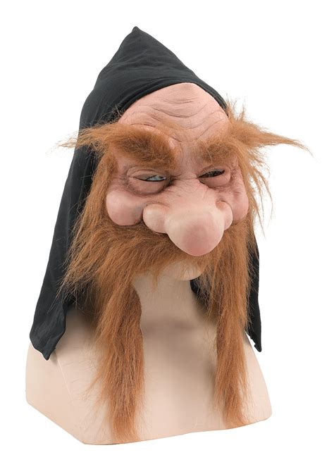 gnome mask mens fancy dress halloween hobbit wizard troll goblin adults costume ebay
