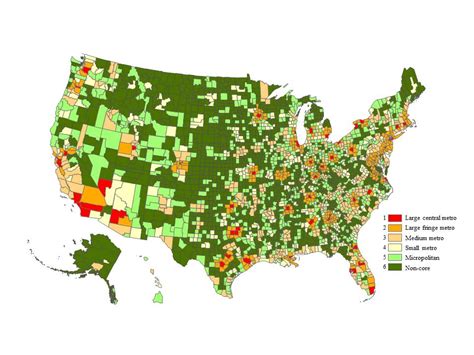 Data Access Urban Rural Classification Scheme For Counties