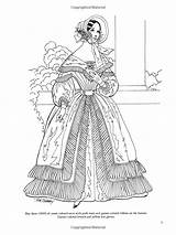 Coloring Fashion Pages Dover Victorian Printable Vintage Choose Board Book sketch template
