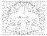 Jirachi Coloring Pokemon Pages Getcolorings Windingpathsart Getdrawings Adult sketch template