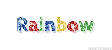 rainbow ロゴ フレーミングテキストからの無料の名前デザインツール
