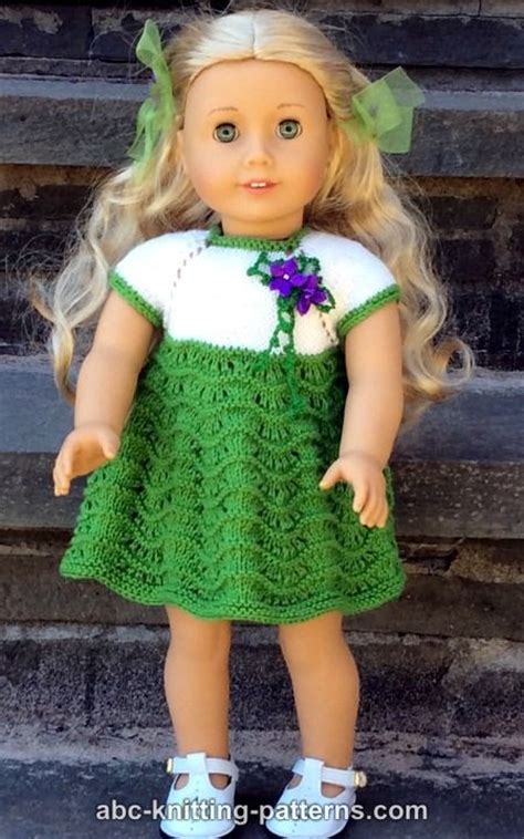 Abc Knitting Patterns American Girl Doll Ocean Waves Summer Dress