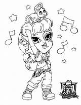 Monster Coloring High Pages Printable Blue Lagoona Print Baby Noir Kids Chibi Girls Catty Color Logo Coloriage Getcolorings Babies Getdrawings sketch template