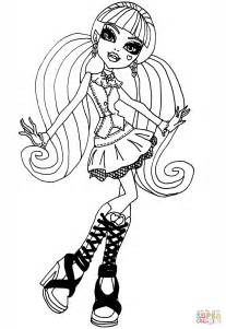 entrelosmedanos monster high draculaura coloring pages
