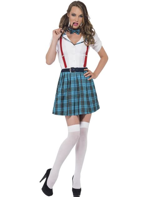 adult fever geek chic fancy dress costume nerd schoolgirl college st trinians bn ebay