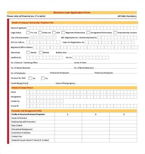 Loan Application Form Sample 10 Loan Application Templates Pdf Doc