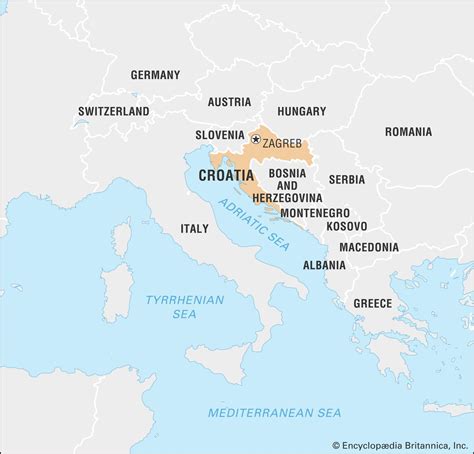croatia  world map surrounding countries  location  southern europe map