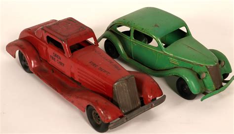working antique metal toy cars  holabird western americana