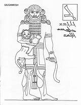 Gilgamesh Mesopotamia Storia Projects Epopeya Stampare Hammurabi Piramidi Antica Blogodisea Myths Civilizations Babilonesi Babylon Egiziane sketch template